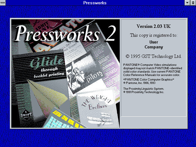 Pressworks 2.03 - Splash